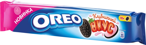 Печенье OREO с какао и начинкой со вкусом клубники